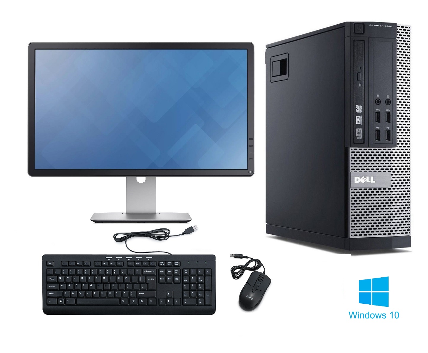 Dell Optiplex - Intel Core�i5 8GB RAM 240GB SSD DVD-RW Windows 10 Home (64 bit) + 22